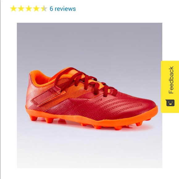 Ground soccer cleats burgundy/orange - kids
Size 12.5 - Picture 4 of 4